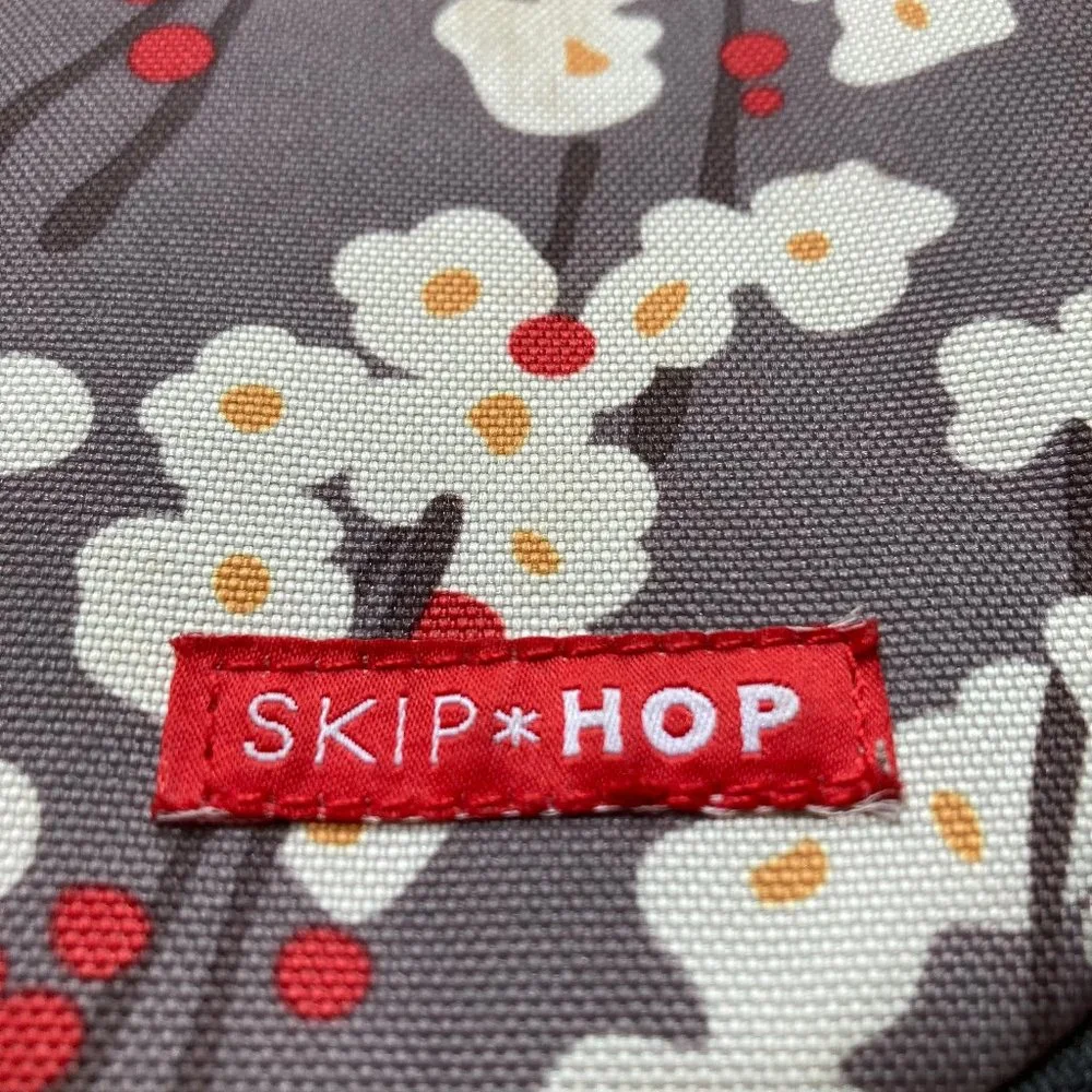 Skip Hop Deluxe Edition Diaper Bag Cherry Blossom Design Many Features EUC